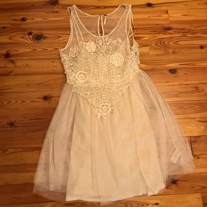 Lace free people tunic